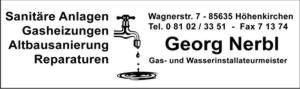 Gas- und Wasserinstallateurmeister Georg Nerbl